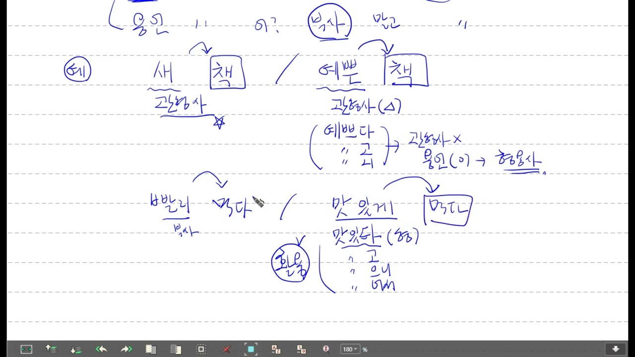 문법 개념 3강 품사 연습하기