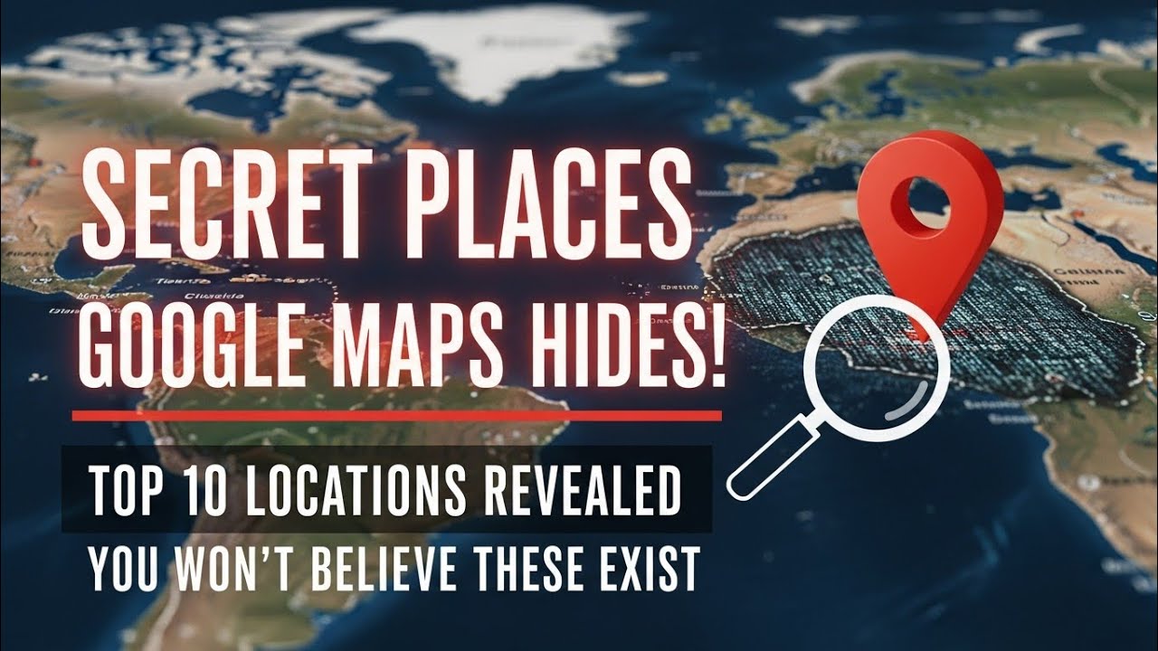 Секретные места, которые скрывают Google Maps!