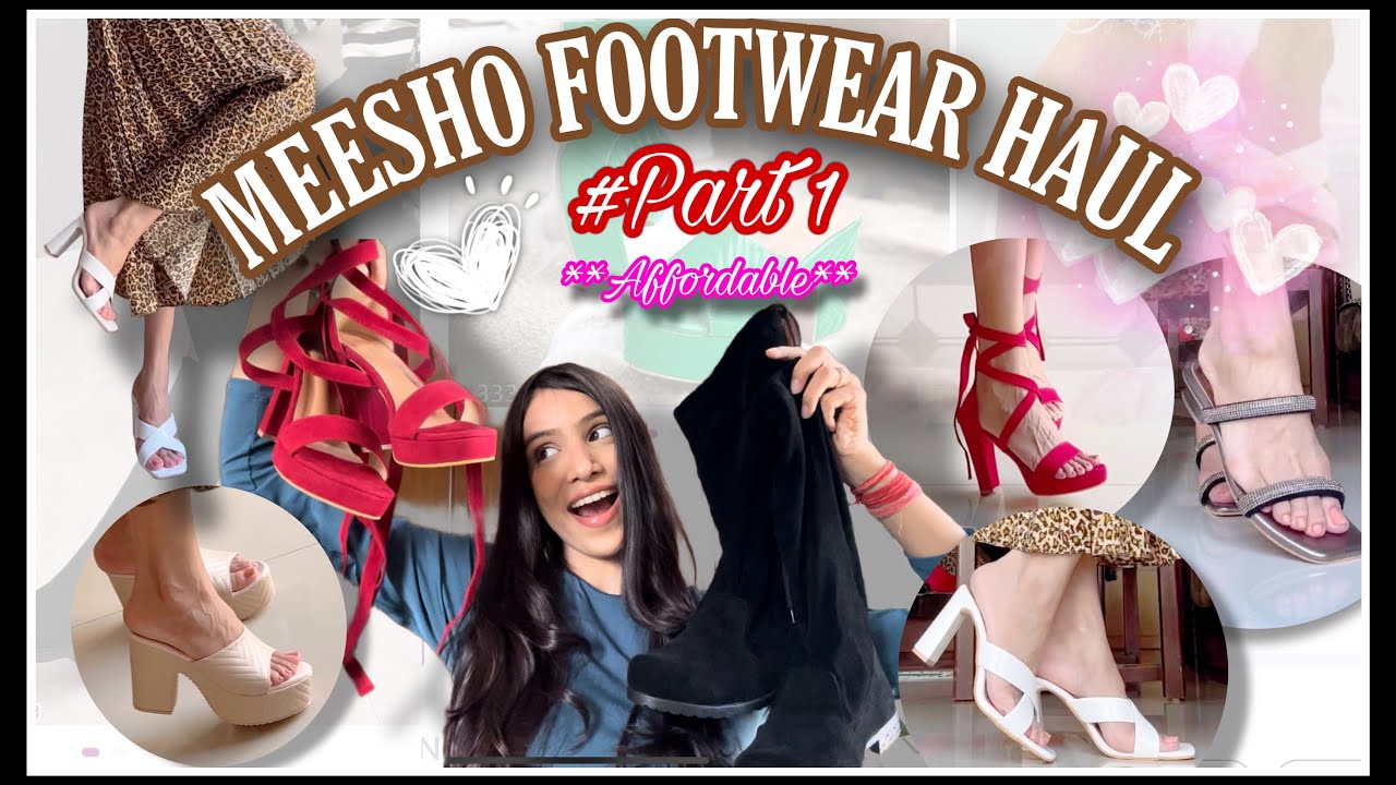 Trendy MEESHO Footwear Haul💕Heels, Sandal Honest Review #meesho #footwear #footwearhaul #meeshohaul