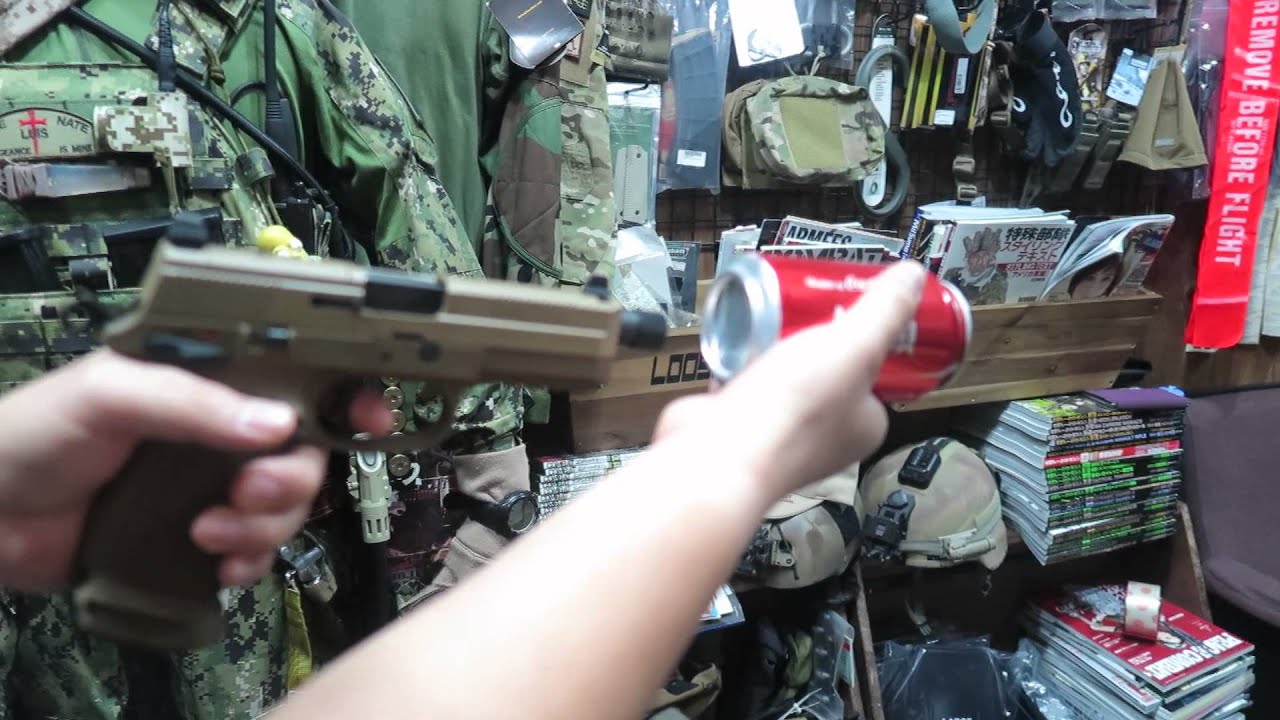 Cybergun FN FNX45 GBB Airsoft Pistol Test Power