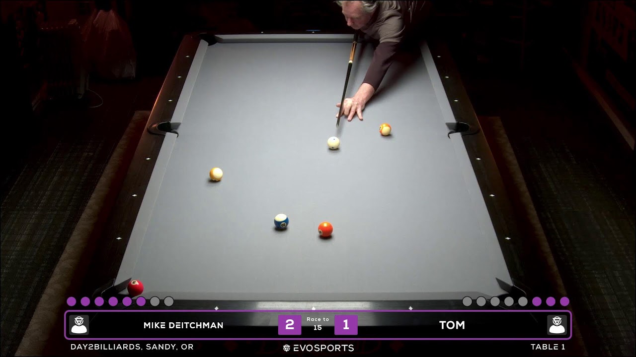 MIKE DEITCHMAN  vs TOM - DAY2BILLIARDS - TABLE 1 | EvoSports