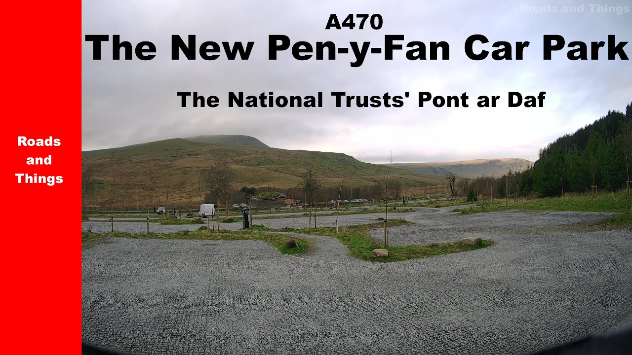 Pen y Fan car park (New),  A470, The National Trusts' Pont ar Daf, Storey Arms, Powys, Wales, UK.
