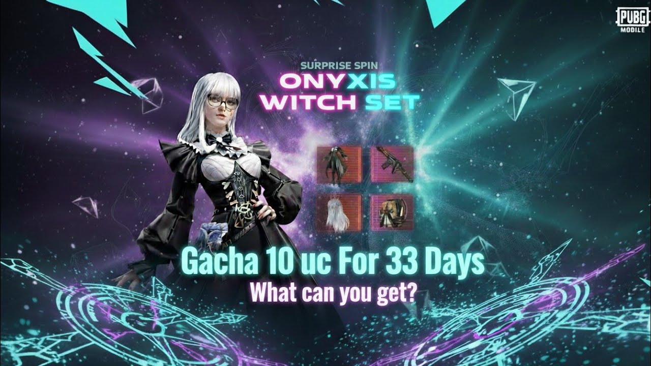 Gacha 10 UC Selama 33 Hari! Bisa Dapet Onyxis Witch Set di PUBG Mobile? 😱