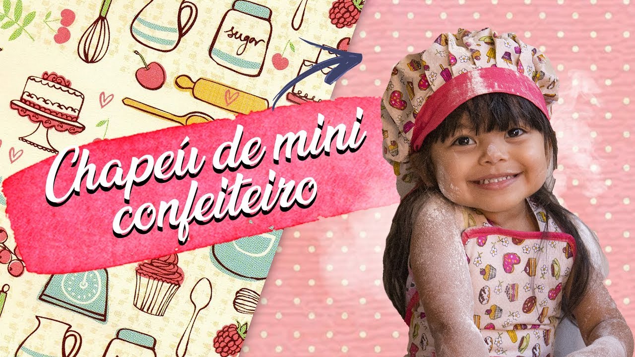 ROUPA DE MINI CHEFE INFANTIL  -COMO FAZER O CHAPÉU DE COZINHEIRO SEM MÁQUINA DE COSTURA | RAFAELA
