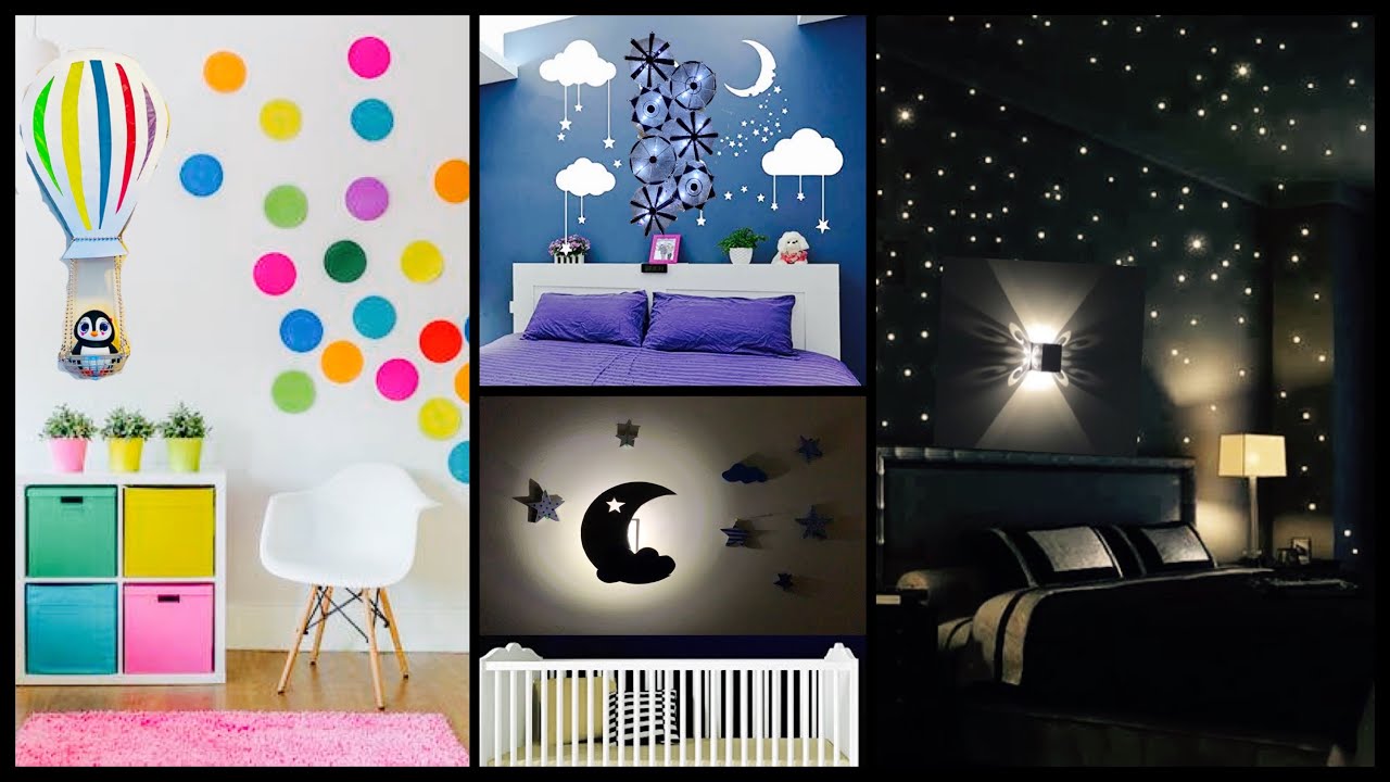 4 Super Cute Wall Decor Ideas for a Lovely Room|gadac diy|Wall Hanging with Lights| DIY Room Decor