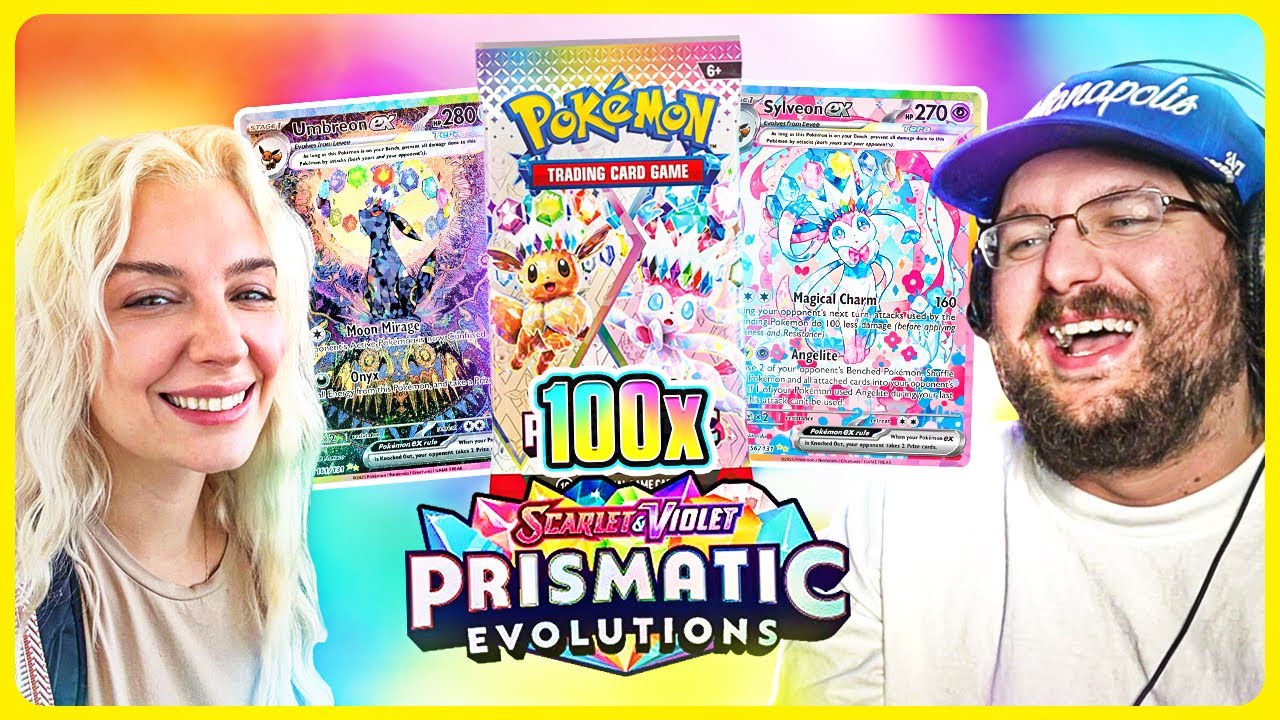 How Many Eeveelution SIRs in 100x Packs of Prismatic Evolutions? (ft. Kelly)