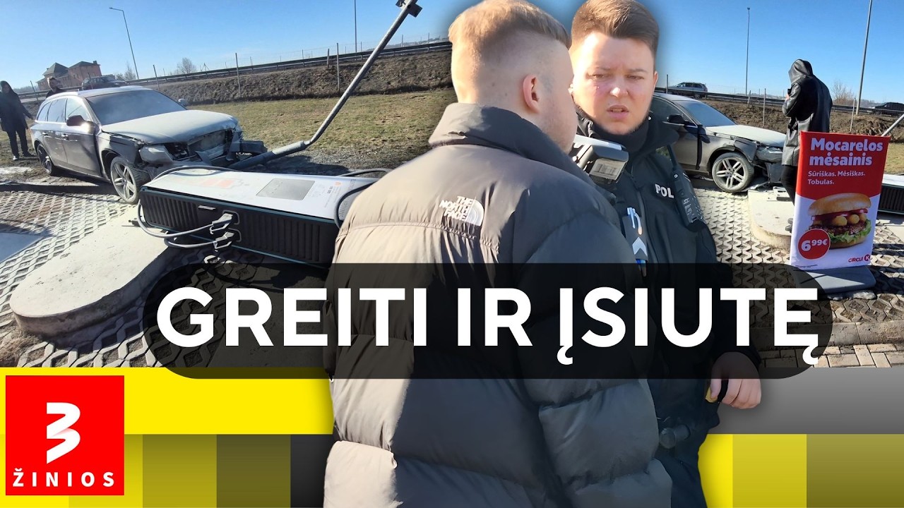 „Audi“ skrydis į įkrovimo stotelę: greitis, alkoholis ir sudaužyti automobiliai magistralėje