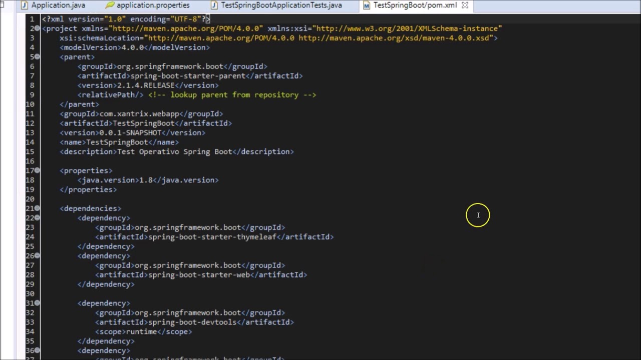 Spring Boot 2 - Analisi della Web App di Test