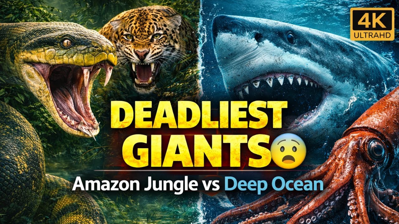 Amazon Jungle vs Deep Ocean 😱 | Earth’s Deadliest Giants