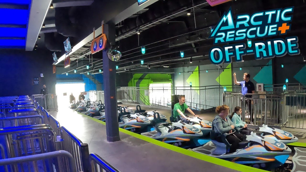 Arctic Rescue Off-Ride Footage, SeaWorld San Diego Intamin Straddle Coaster | Non-Copyright