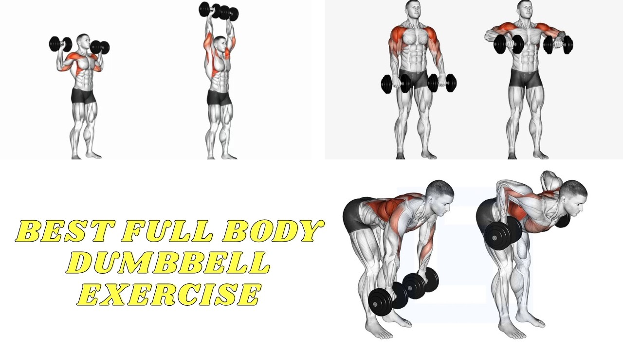 9 Best Dumbbell Exercises for Building Muscle At Home #exercise #workout #viral #dumbbell