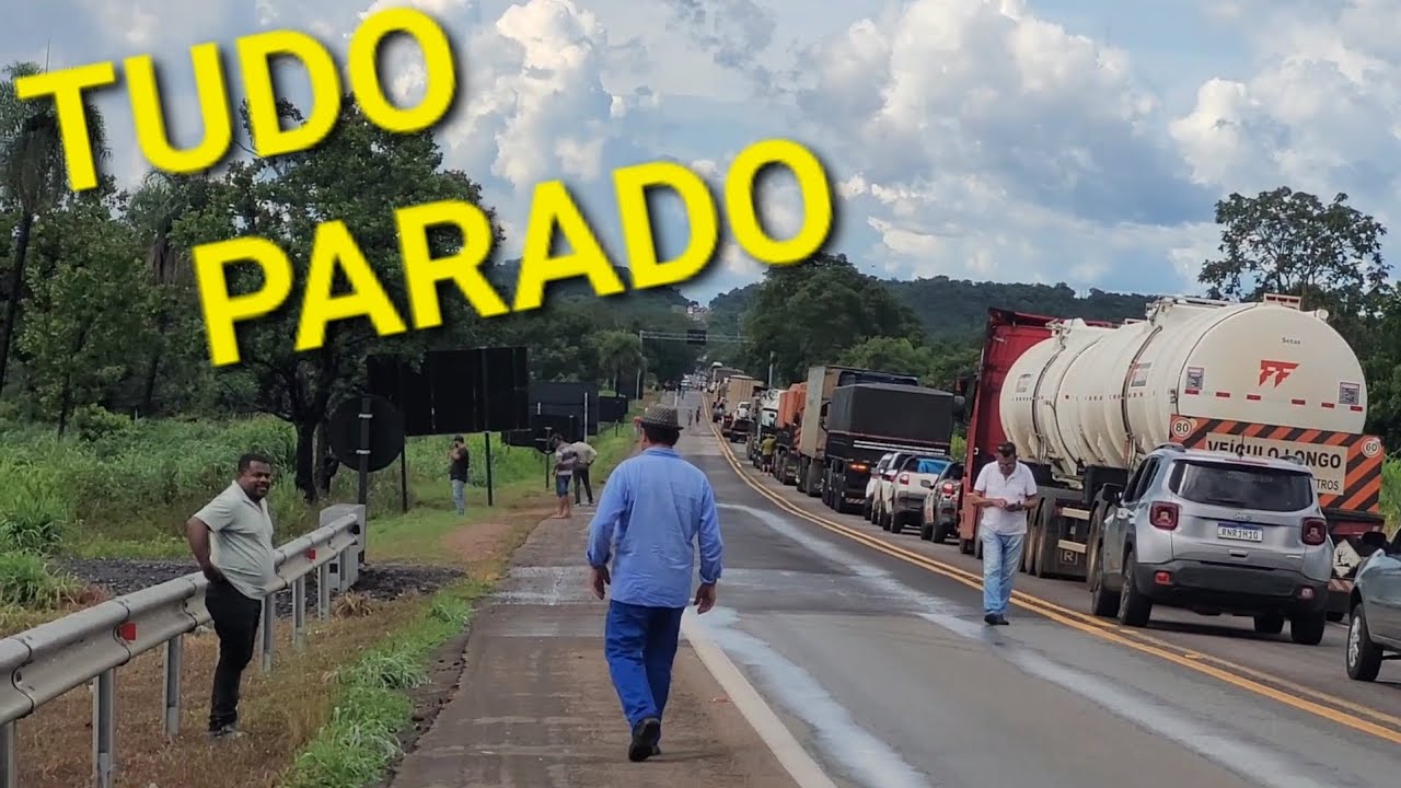 Tem dia que é complicado. Br 153 ficou fechada .