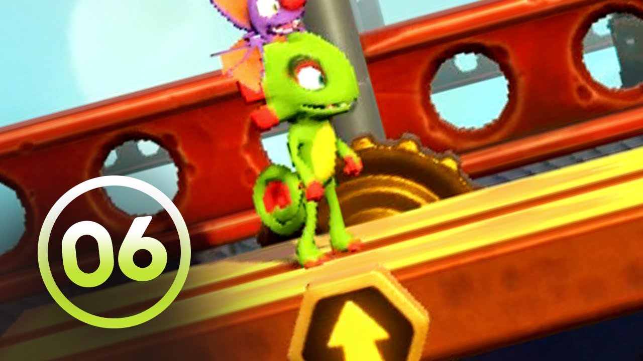 Yooka-Laylee and the Impossible Lair 100% Walkthrough Part 6 - Sawblade Evade & Urban Uprise
