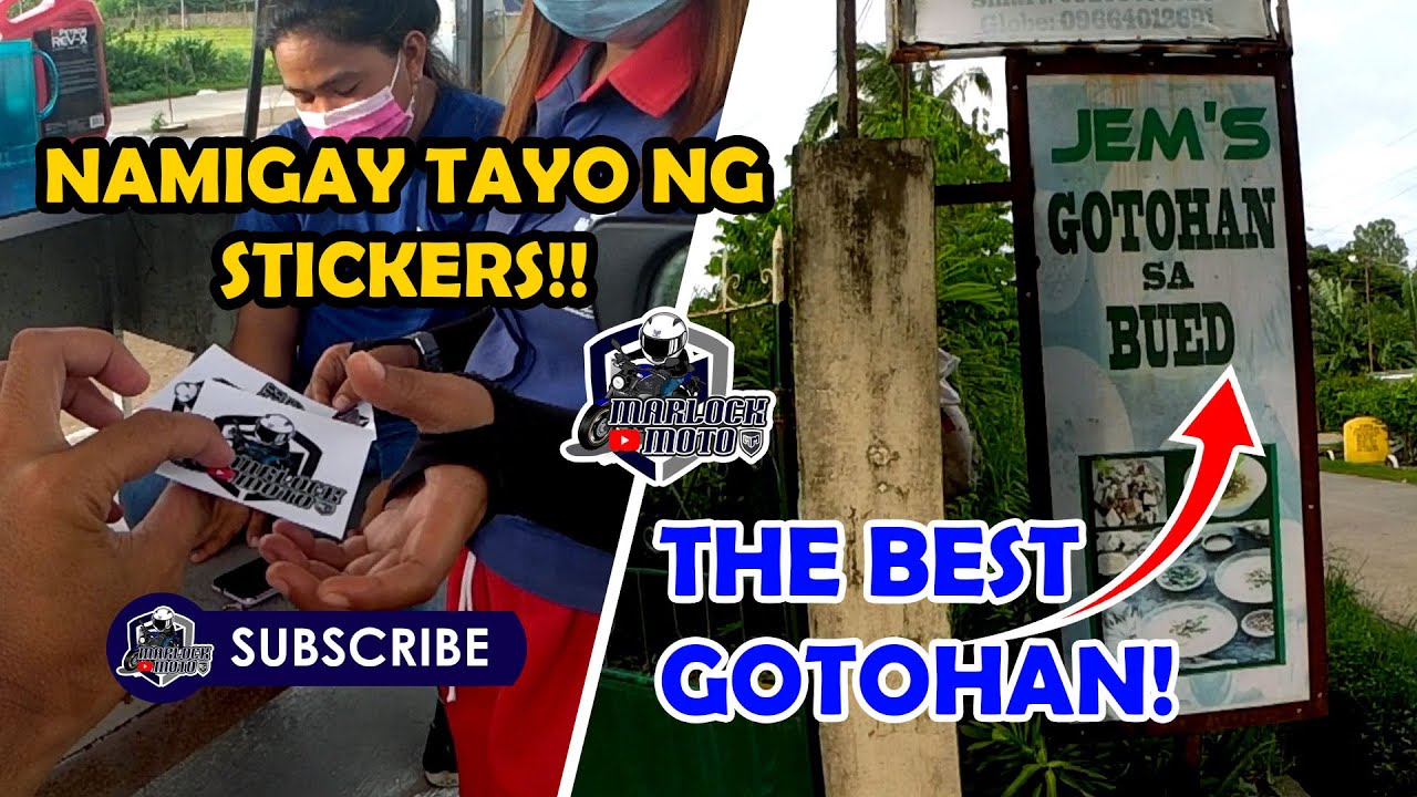 GOTOHAN NA MARAMING GOTO | NAGBIGAY TAYO NG STICKERS | MARLOCK MOTO