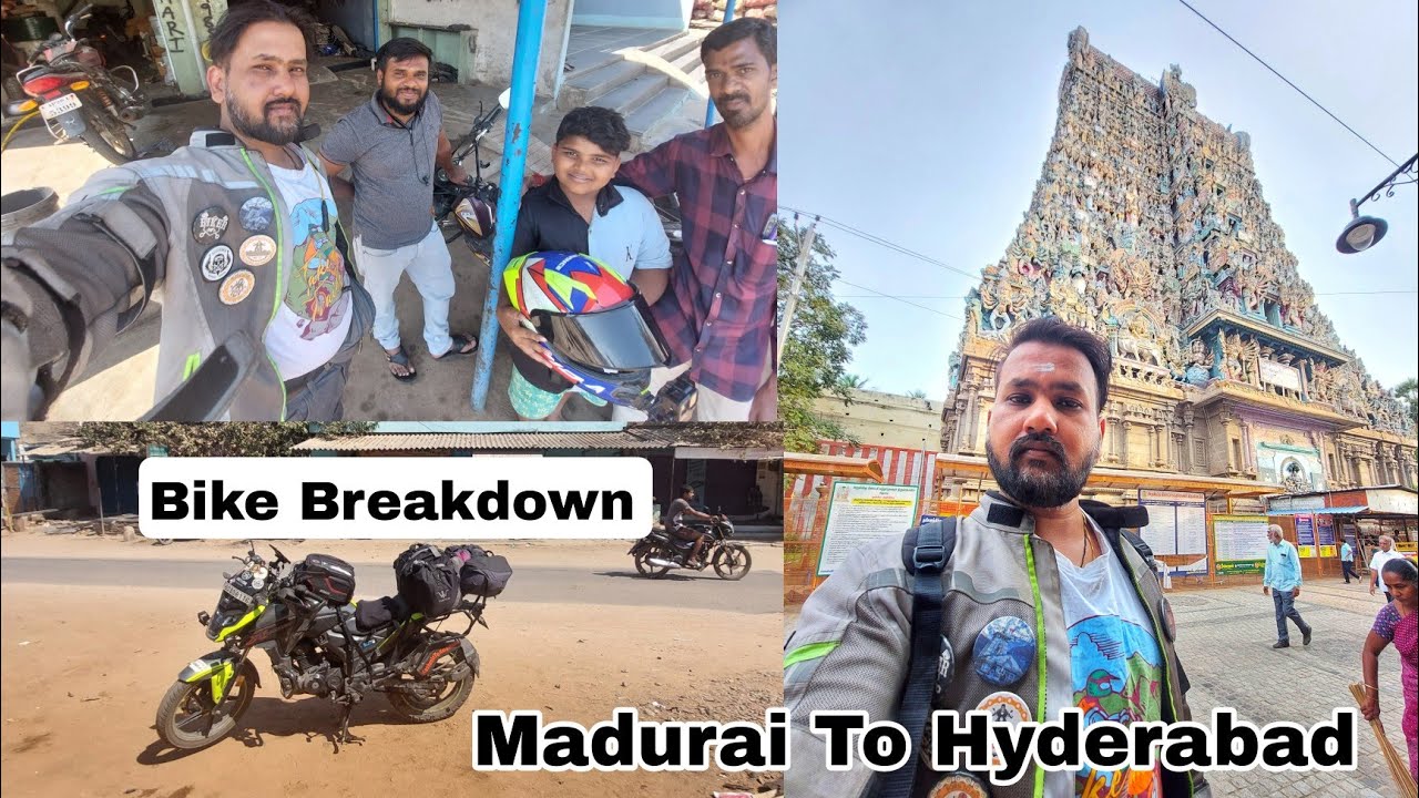 Meenakshi Amman Temple | Bike Ride Kashmir To Kanyakumari Madurai To Hyderabad #solorider