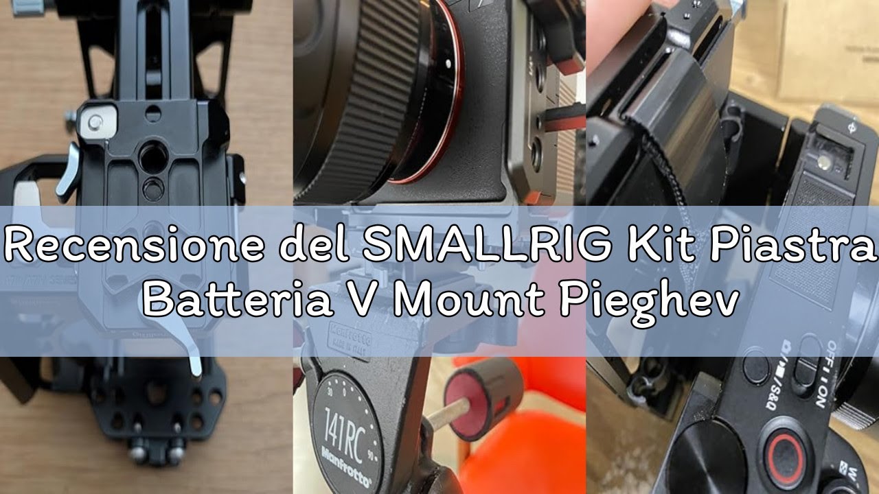 Recensione del SMALLRIG Kit Piastra Batteria V Mount Pieghevole Pro, con Piastra QR per Arca, Staffa