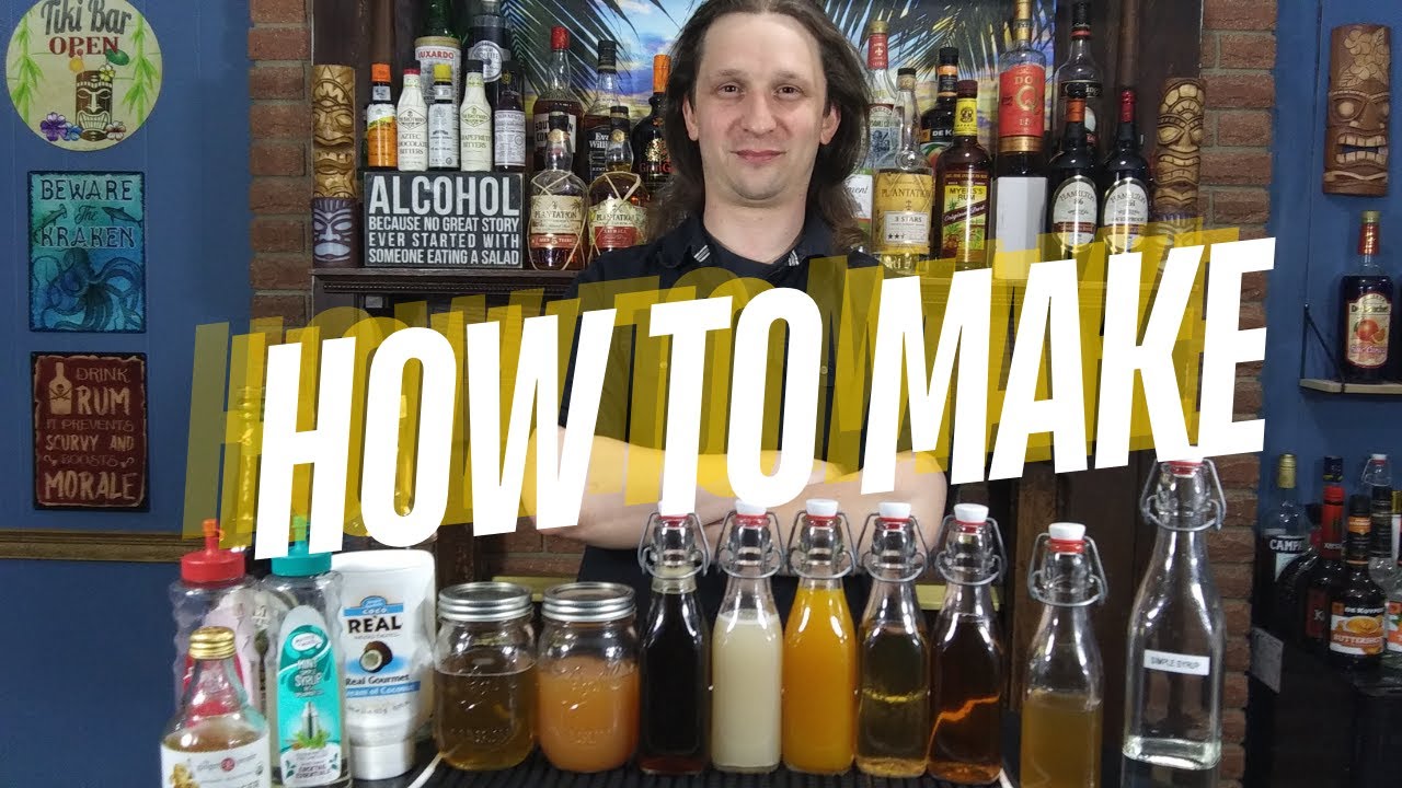 Essential Cocktail Syrups for Tiki Drinks