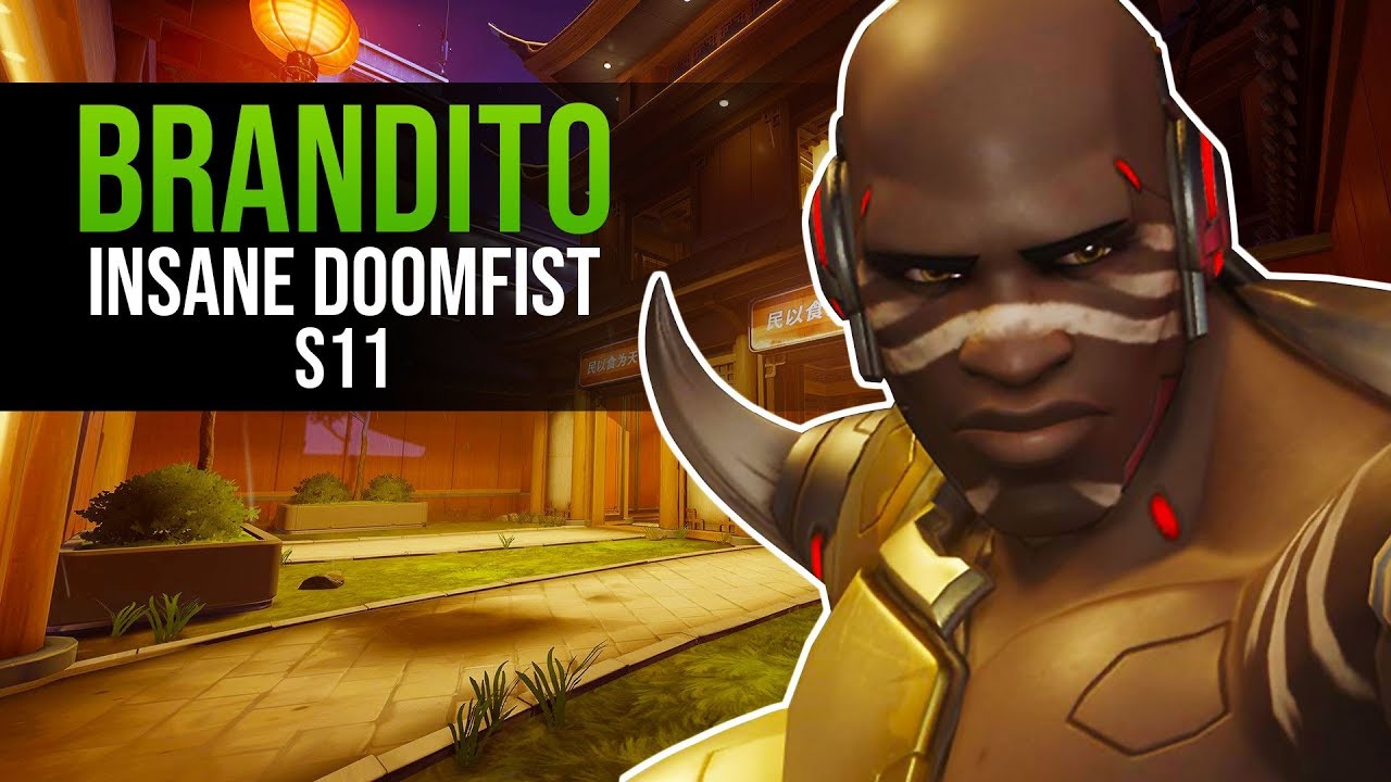 BRANDITO INSANE DOOMFIST (OVERWATCH, LIJIANG TOWER, S11, TOP500)