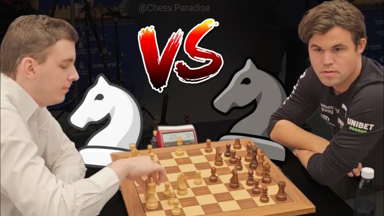 Knight vs Knight... Absolutely CRAZY Magnus Carlsen Ending!😱