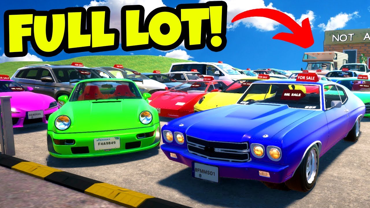 Making MILLIONS Selling a FULL LOT of Cars in Car For Sale Simulator 2023!