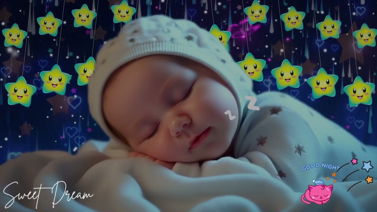 Soothing Baby Music🎵 Sleep Instantly in 3 Minutes 🌙 Overcome Insomnia  💤 Mozart Brahms Lullaby