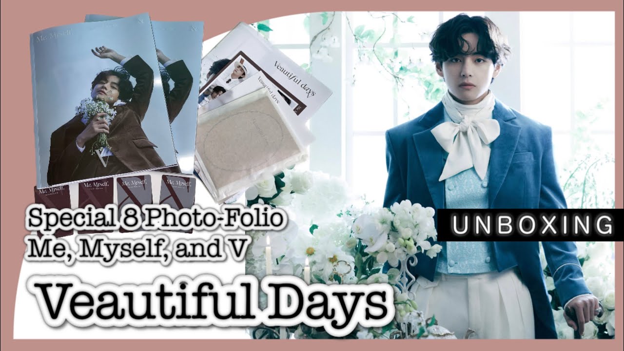 【BTS/UNBOXING】テテ写真集開封！ BTS Special 8 Photo-Folio Me, Myself, & V  Veautiful Days 開封動画