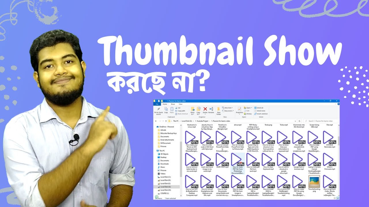 How to fix thumbnail not showing in windows 10