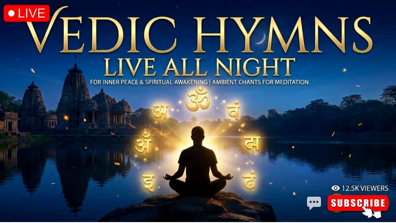 🔴 LIVE: Vedic Hymns for Deep Sleep & Meditation (All Night)