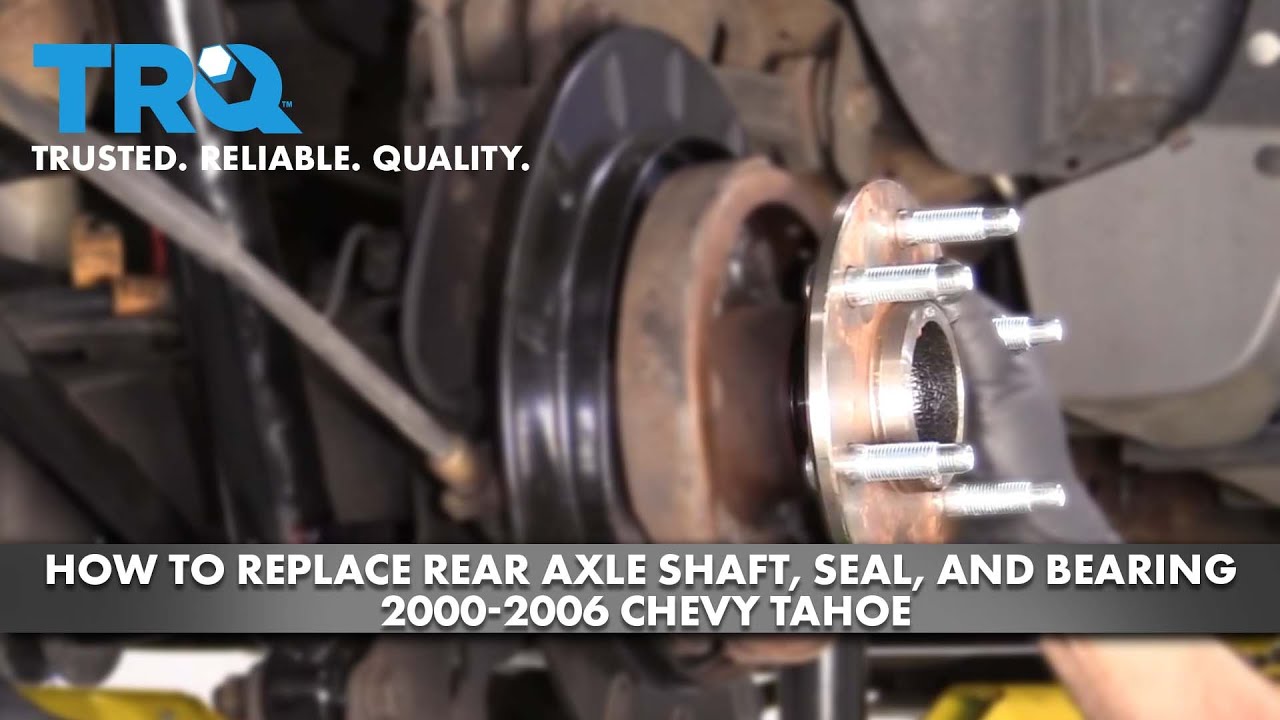 How to Replace Rear Axle Shaft, Seal, and Bearing 2000-2006 Chevy Tahoe