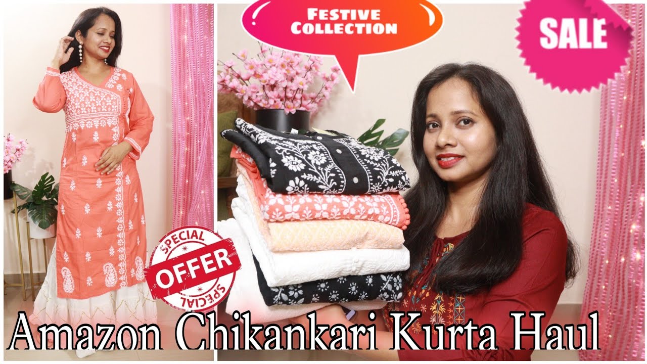 Amazon Chikankari Kurta Set Haul | Amazon Festive Kurta Palazzo Set Haul & Review | Ranjana R