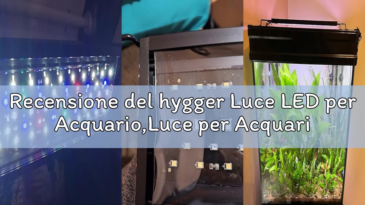 Recensione del hygger Luce LED per Acquario,Luce per Acquario a Spettro Completo con Monitor LCD,36W