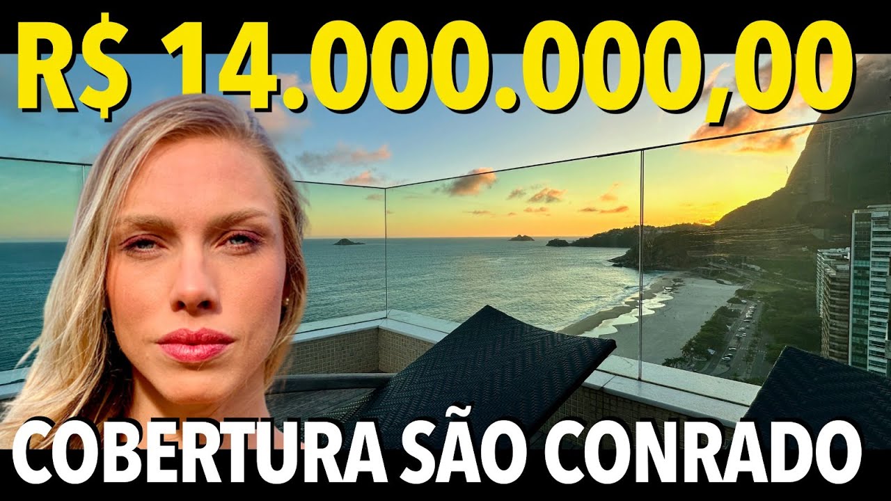 Cobertura Duplex Frente Mar São Conrado a Venda e Temporada #RJ62