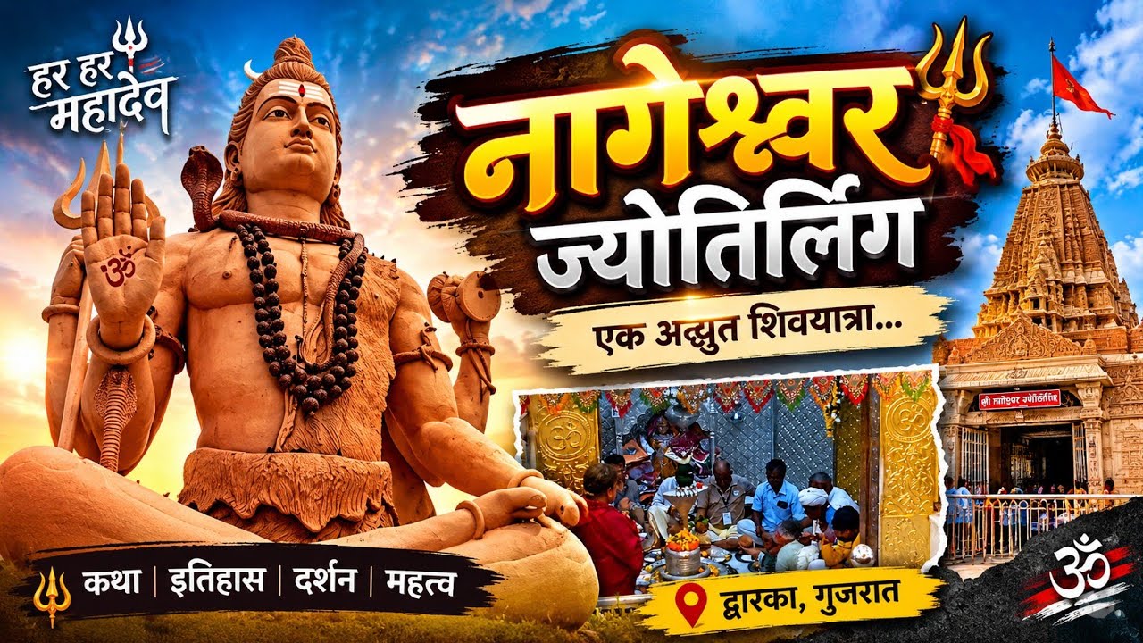 नागेश्वर ज्योतिर्लिंग | महादेवांची अद्भुत कथा 🔱 | Nageshwar Jyotirlinga Darshan | Dwarka Gujarat