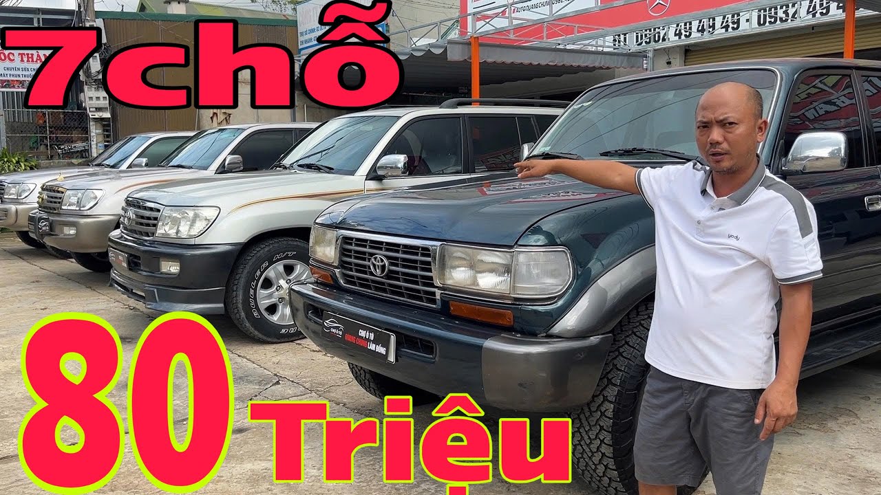 Tổng hợp mẫu xe gầm cao 7 chỗ 2 cầu mới về - TOYOTA LAND CRUISER máy dầu máy xăng, MITSUBISHI PAJERO