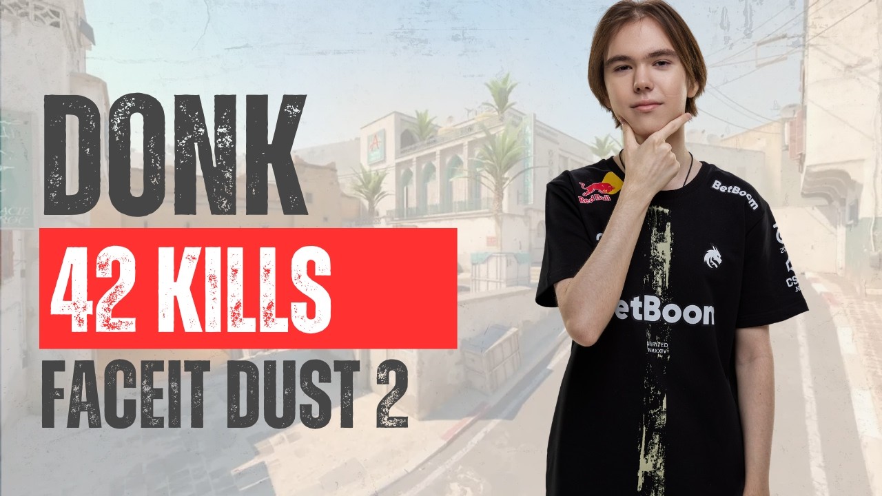 DONK: 42Kills na FACEIT CS2 - Com Legenda BRASIL