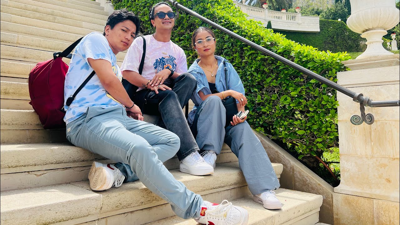 Weekend well spend with my two brothers||Bahai Gardens in Haifa Israel..🌸🌹☘️🪬✨