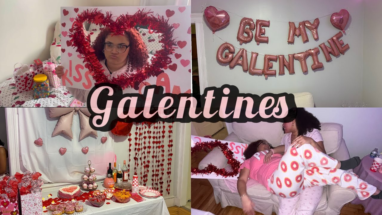 Galentines vlog 2026 - gift exchange + set up ♥️ 