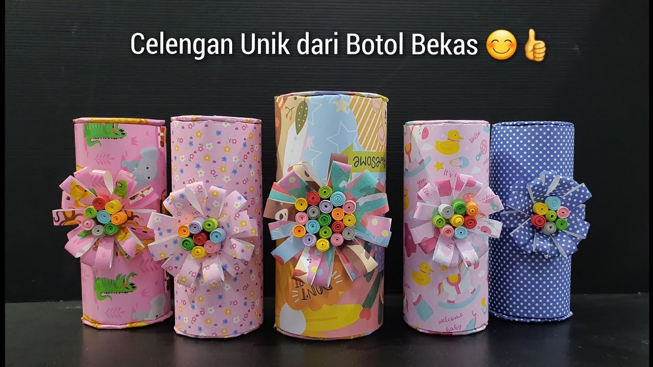 Cara Membuat Celengan dari Botol Bekas dan Origami | Ide Kreatif | Plastic Bottle Craft | Diy Craft