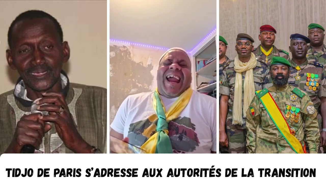 TIDJO DE PARIS S’ADRESSE AUX AUTORITÉS DE LA TRANSITION 