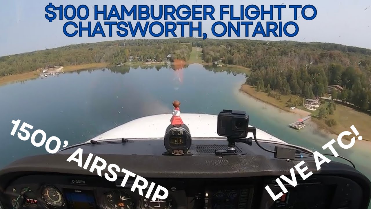 $100 Hamburger Flight to a Short Grass Airstrip!