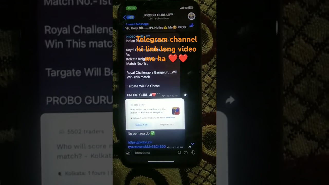 IPL Chenni Super King Vs Mumbai Indians Match Probo Prediction Telegram Channel