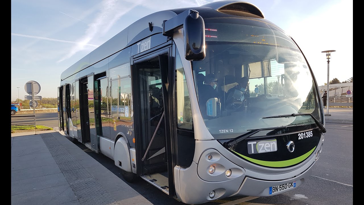Bus TZen Ligne 1 : Lieusaint - Moissy ➡ Corbeil-Essonnes en Irisbus Crealis Neo livrée STIF