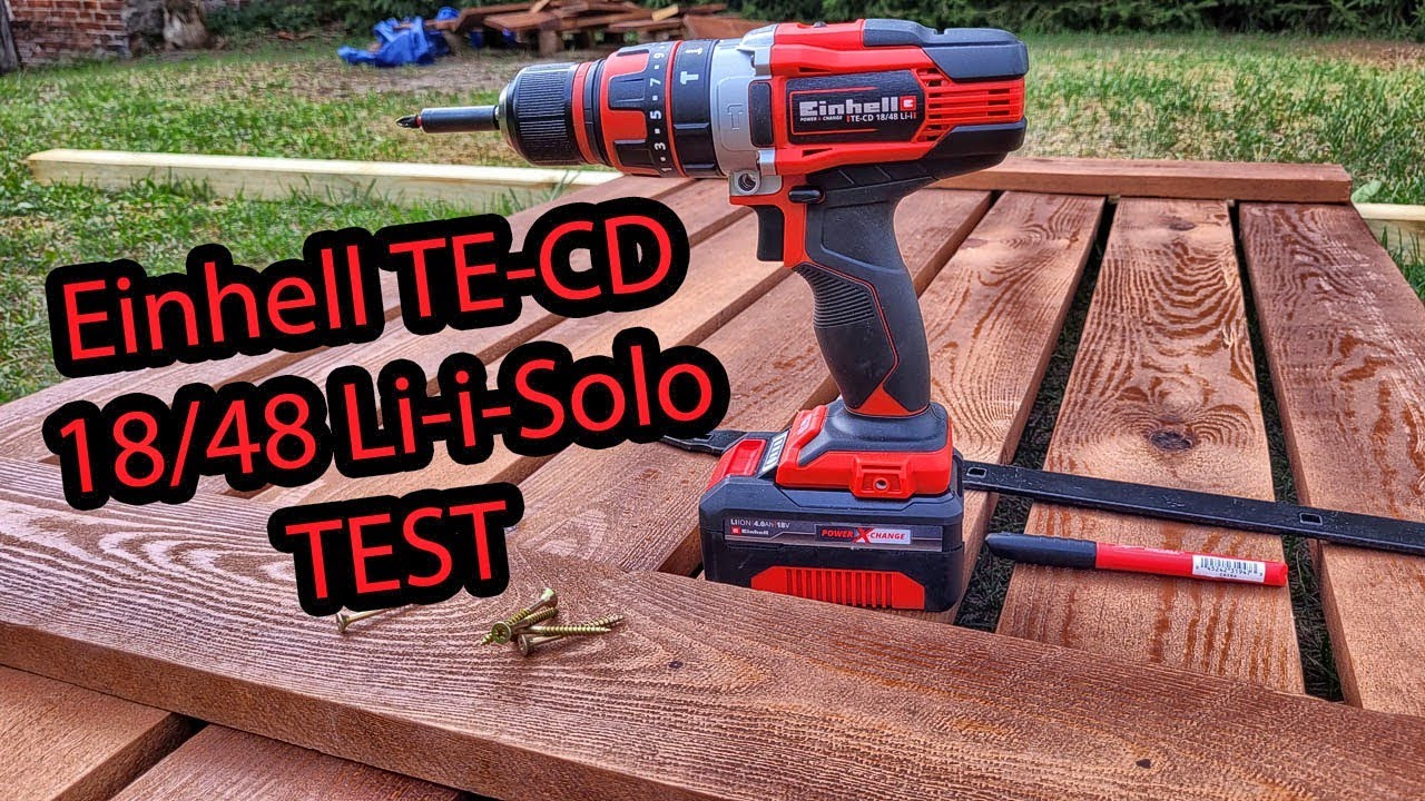 Einhell TE-CD 18/48 Li-i-Solo - Wiertarko-wkrętarka z udarem - Test