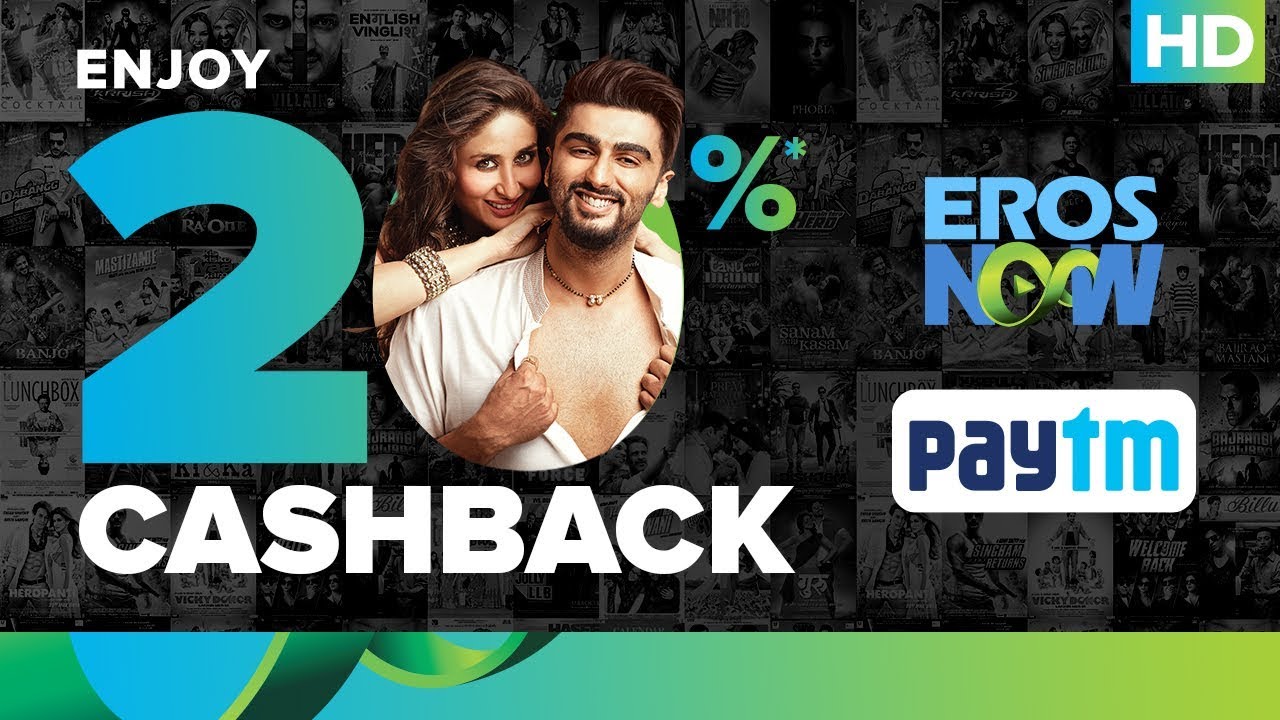 Eros Now | Paytm 20% Cash Back Offer On Monthly Subscription