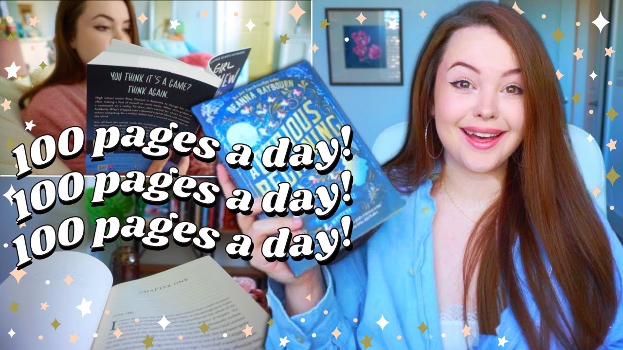 i tried reading 100 pages every day & read my all-time favorite book! 📚 READING CHALLENGE