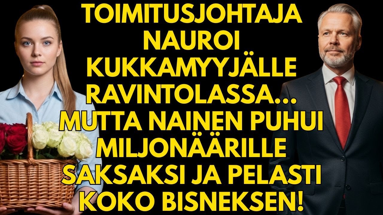 CEO nauroi kukkamyyjälle ravintolassa… mutta hän puhui miljonäärille saksaksi ja pelasti bisneksen!