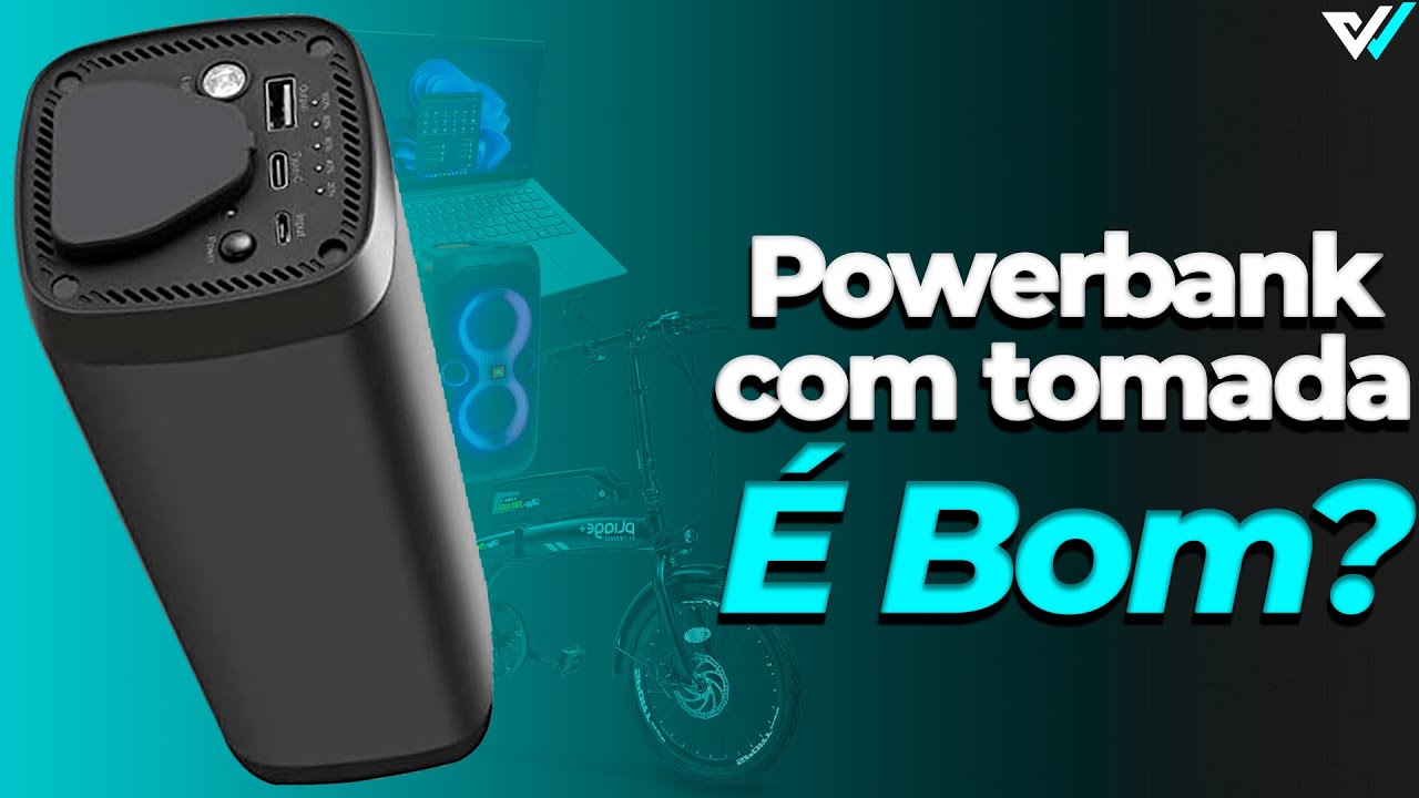Nunca mais fique sem bateria! Tenha um powerbank com 31.000mAh e tomada!