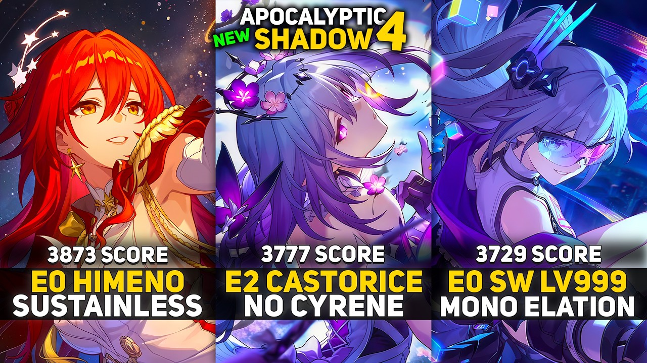 NEW Apocalyptic Shadow 4 | E0 Himeko Nova Sustainless & E2 Castorice & E0 SilverWolf LV999 | HSR 4.4