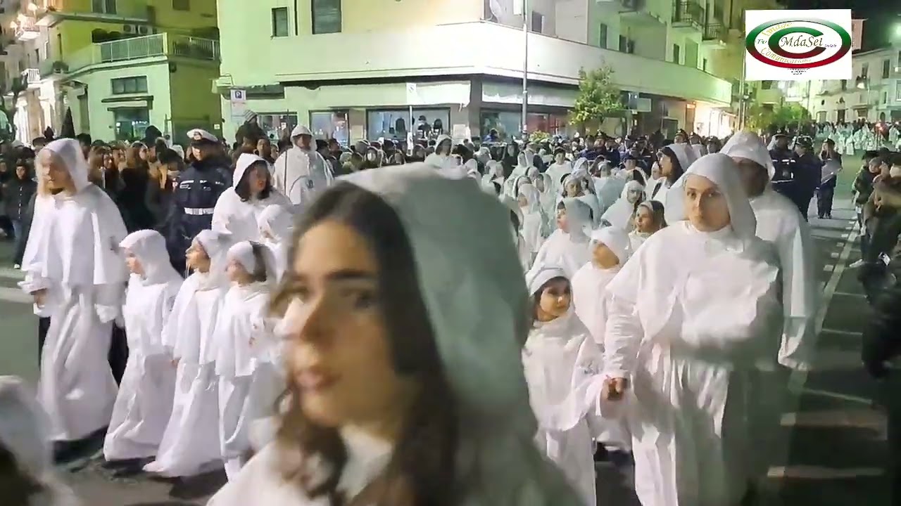 Cristo Morto 2023- Processione - di Mortora e di Sant'Agnello-incontro-Piano di Sorrento 07/04/2023