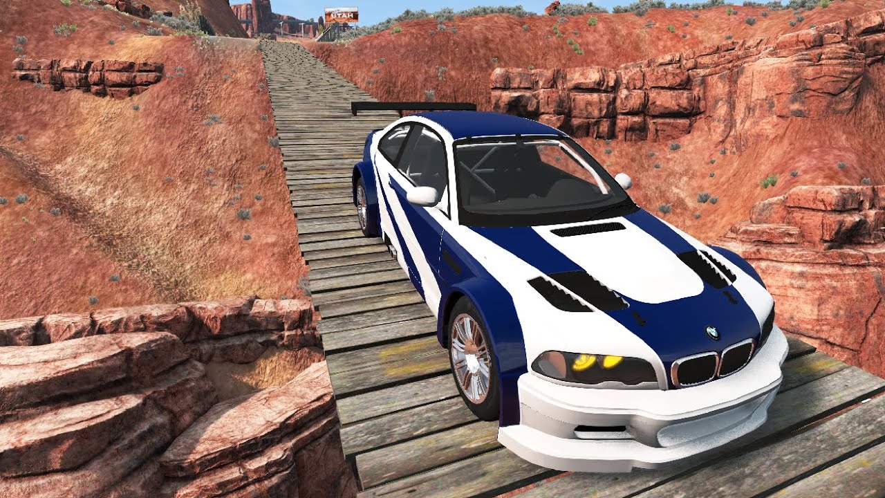 Cars VS Suspension Bridge #3 – Beamng.drive